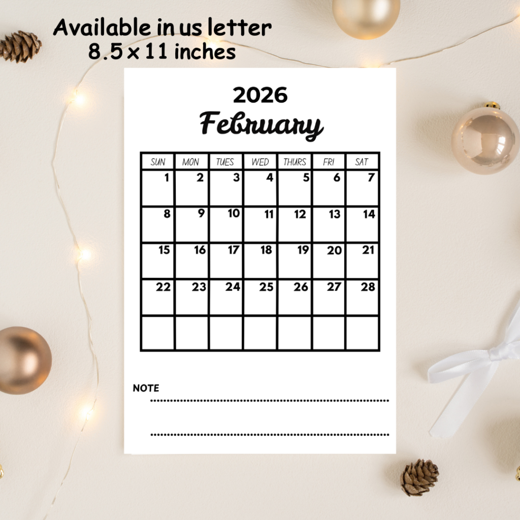 I will design clean and printable calendar in Canva - portfolio - 1