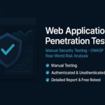 I will perform a manual web application penetration test - Remote