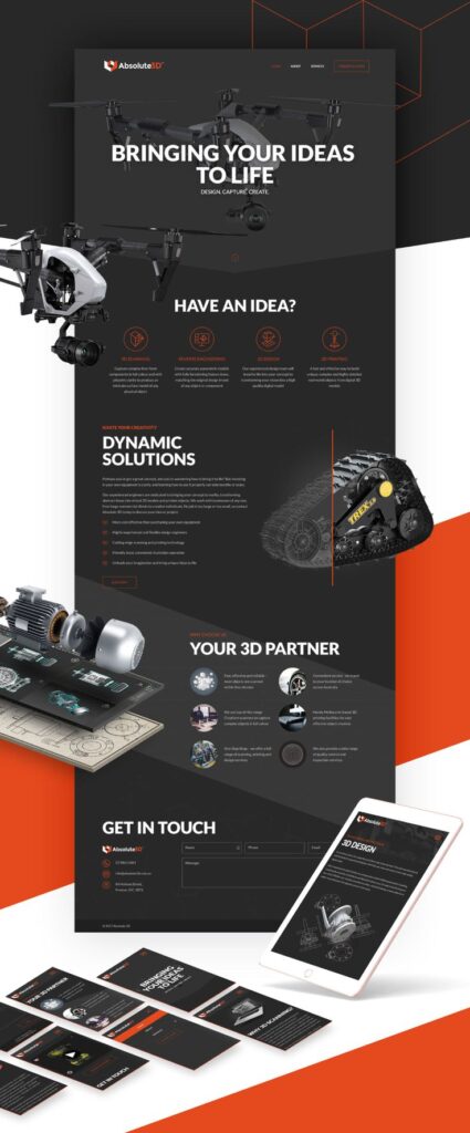 I will design modern landing page website - portfolio - 1