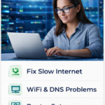 I will troubleshoot and fix your network, WiFi, and DNS issues remotely