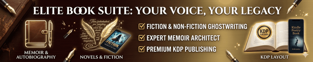 I will ghostwrite your Memoir, Biography, Autobiographies, Novel or Poetry; Professional Fiction & Non-Fiction Book Writing & KDP Publishing - portfolio - 0