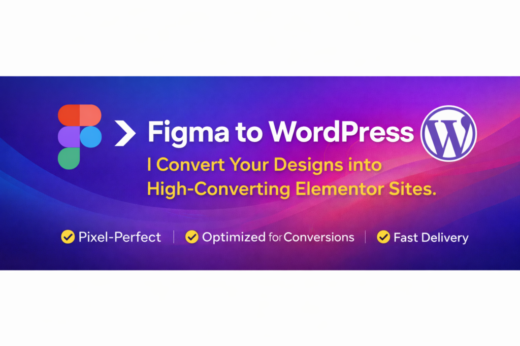 Figma vers WordPress (Elementor) Expert | Pixel-Perfect, Rapide et Réactif - portfolio - 0