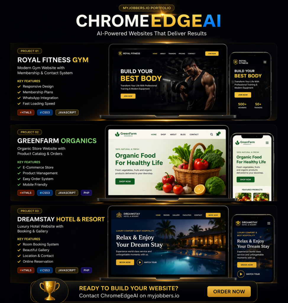 Premium websites in the pocket size budget - portfolio - 1