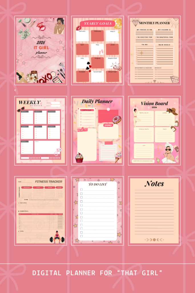 I will design editable planners in Canva for daily, weekly or study use - portfolio - 2