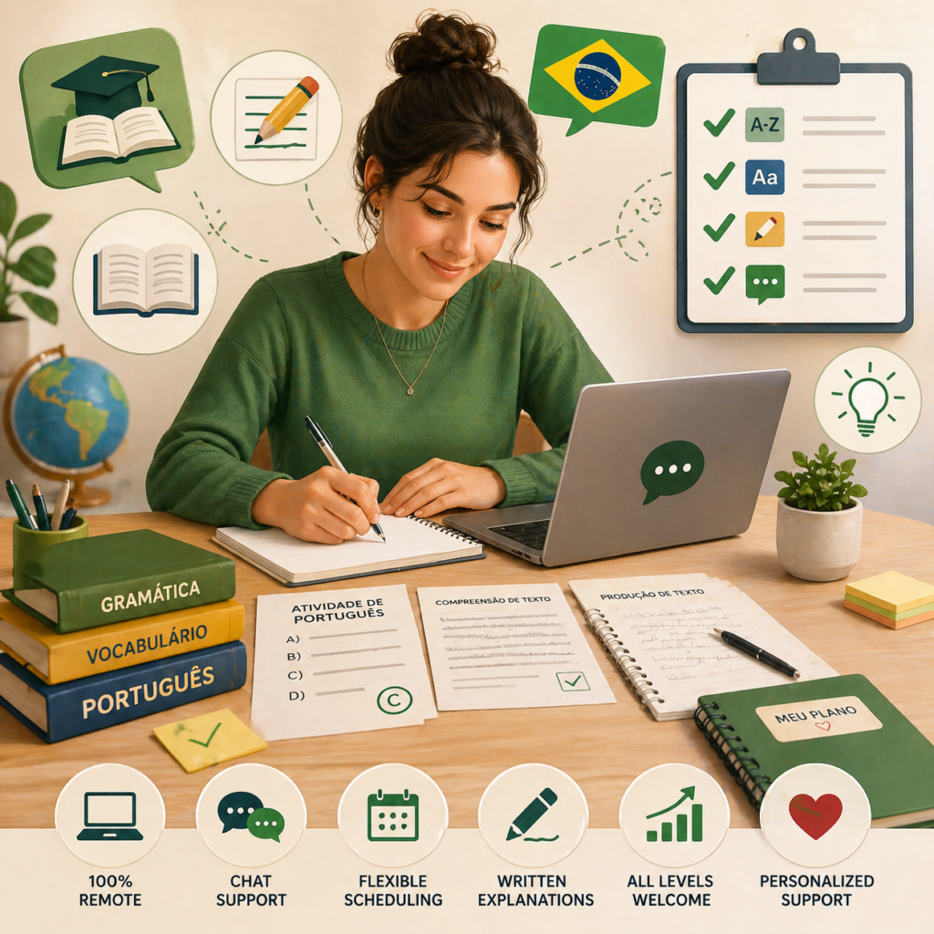 I Will Help You Complete Portuguese Language Activities (Beginner to Advanced) 🇧🇷 - portfolio - 0