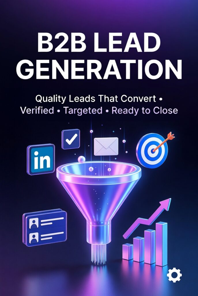 Je fournirai une génération ciblée de leads B2B, la création de listes d’emails et des leads LinkedIn - portfolio - 1