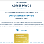 TestDome - System Administration