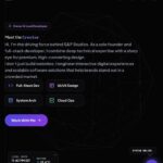 Site web de portfolio animé