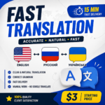 I will translate your text fast (EN / RU / UA)
