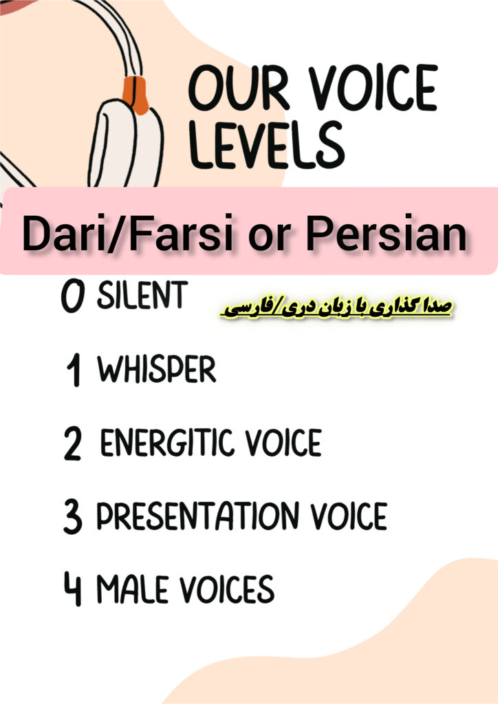 Je ferai la meilleure traduction de l’anglais vers le dari/farsi ou le persan et la voix off - portfolio - 1