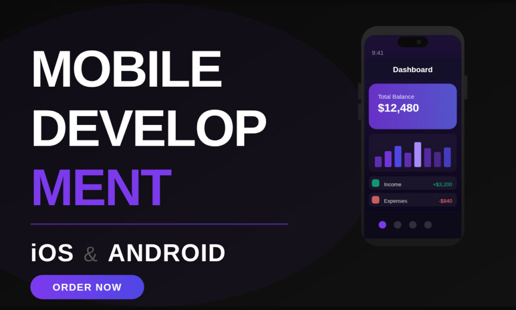 Je développerai une application mobile pour iOS et Android en utilisant l’IA - portfolio - 0