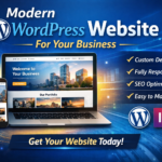 I will build a modern looking Wordpress website for your business