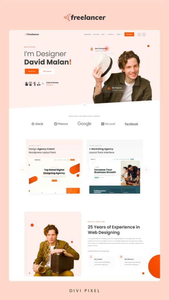 I will design modern landing page website - portfolio - 0