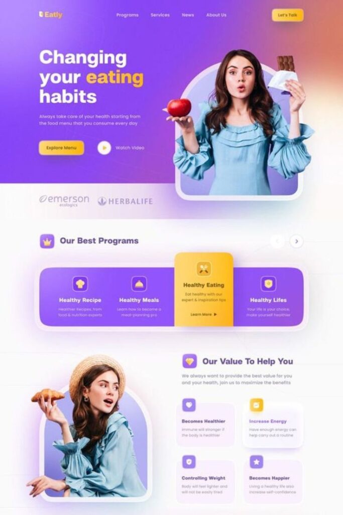 I will design modern landing page website - portfolio - 2