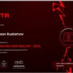Certified Red Team Analyst (CRTA)