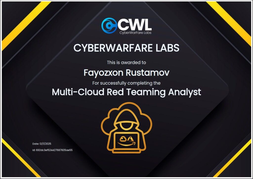 Professional Red Team Security Audit & Pentesting (Web/AD/Cloud) - portfolio - 1