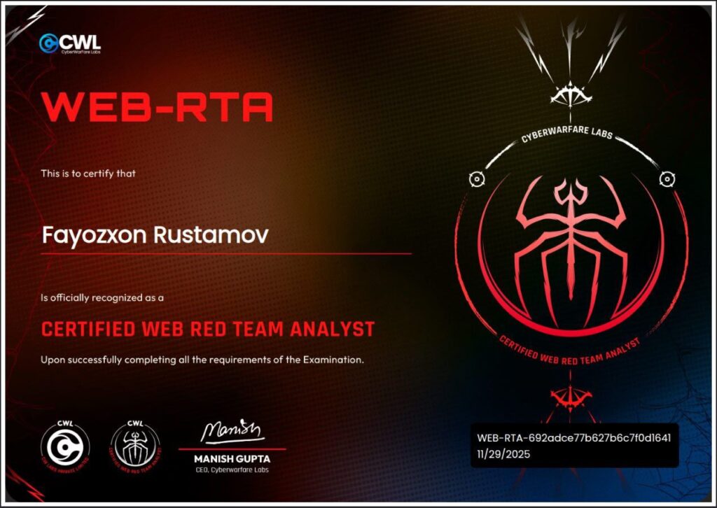 Professional Red Team Security Audit & Pentesting (Web/AD/Cloud) - portfolio - 0