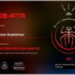 Certified Web Application Red Teaming Analyst (WEB-RTA)