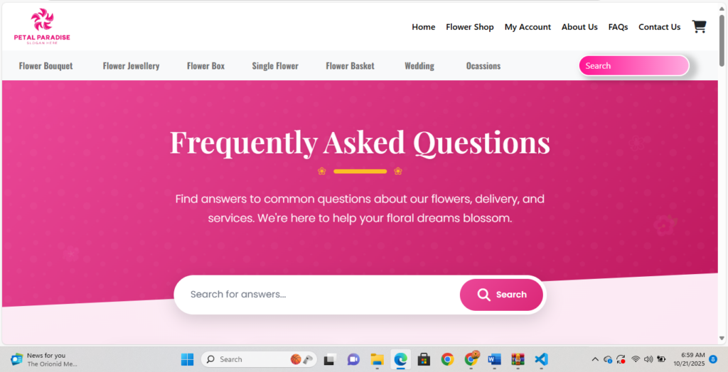 Web developement - portfolio - 1