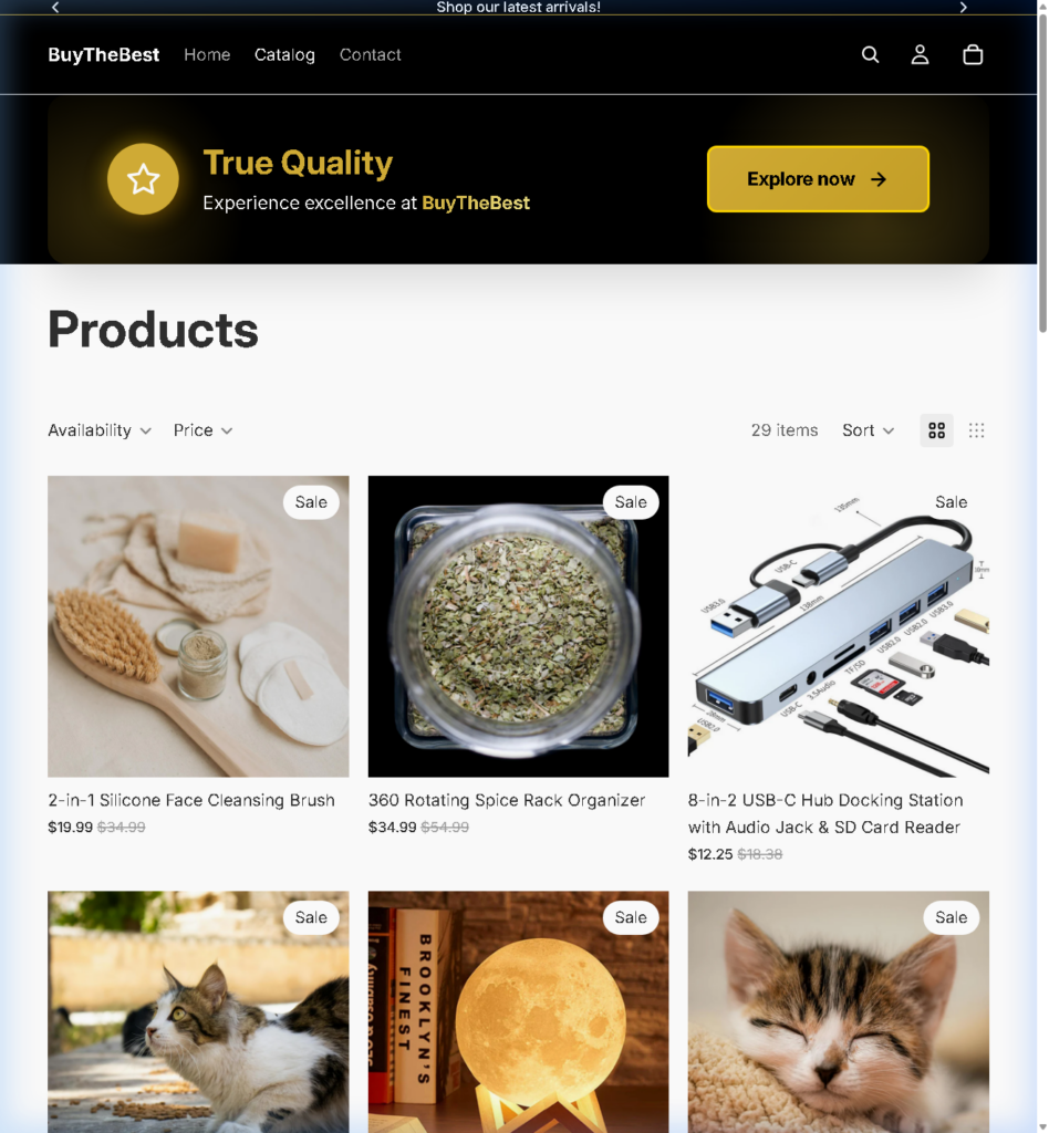 Développement Web alimenté par l’IA, Shopify et services numériques - portfolio - 1