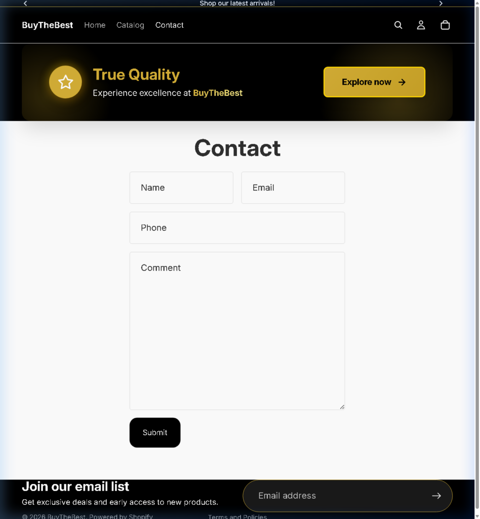Développement Web alimenté par l’IA, Shopify et services numériques - portfolio - 2
