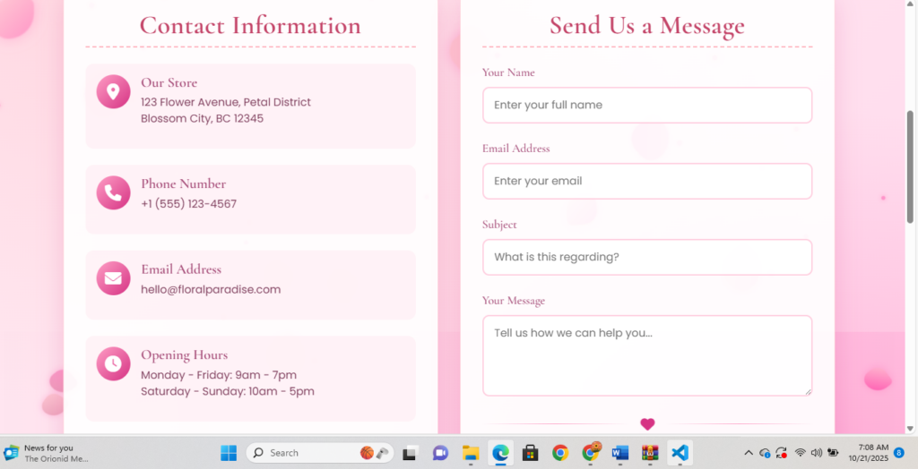 Web developement - portfolio - 2