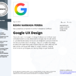 Certificat professionnel de conception UX Google