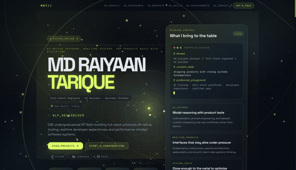 Raiyaan Tarique - portfolio - 0