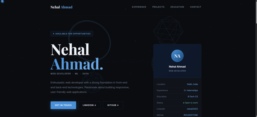 Nehal Ahmad - portfolio - 0