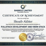 Full Stack Web Development Certification: MERN Stack (MongoDB, Express, React, Node.js)