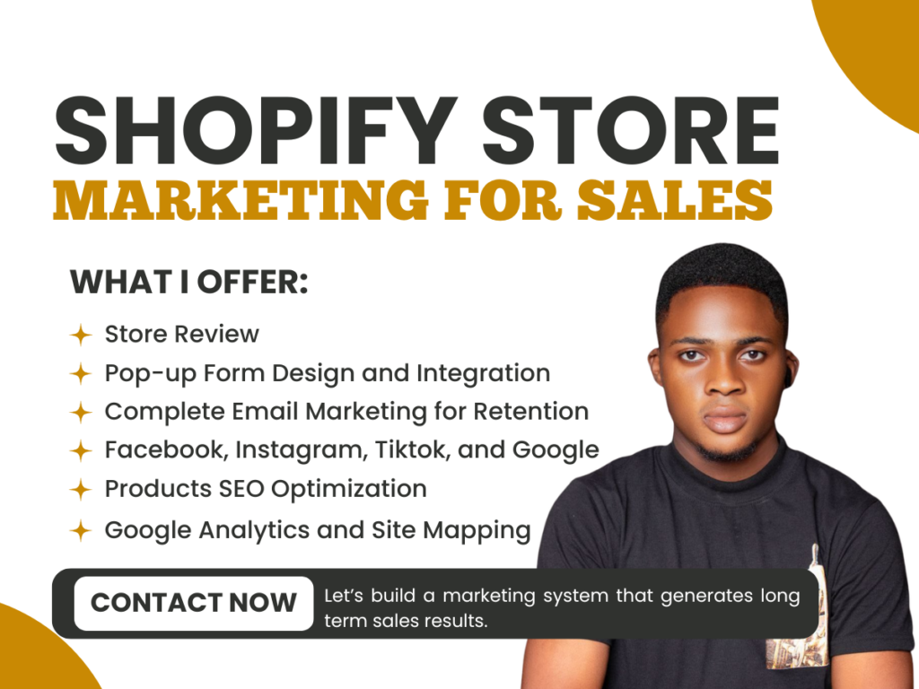 سأضع استراتيجية تسويق كاملة على Shopify مع إعداد البريد الإلكتروني وSEO ووسائل التواصل الاجتماعي لتعزيز مبيعات المتاجر - portfolio - 0