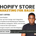 Je vais créer une stratégie marketing Shopify complète avec email, SEO et réseaux sociaux pour augmenter les ventes en magasin - À distance