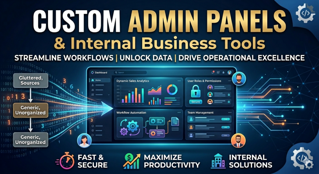 Panneaux administratifs personnalisés et outils internes métier - portfolio - 0