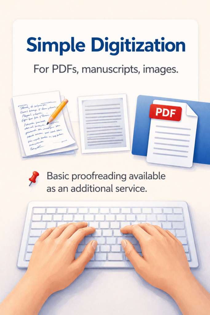 I will do basic typing service - portfolio - 0