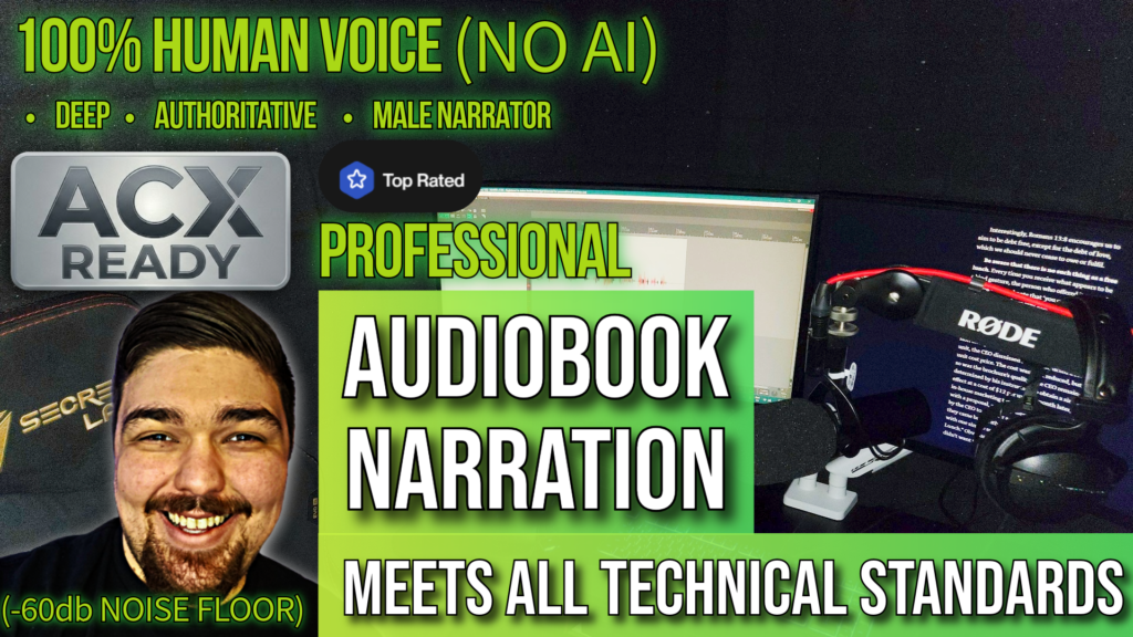 I will narrate your audiobook to acx standards - portfolio - 0