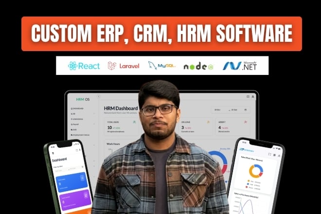 Develop erp, crm, hrm, accounting, inventory, invoice software - portfolio - 0