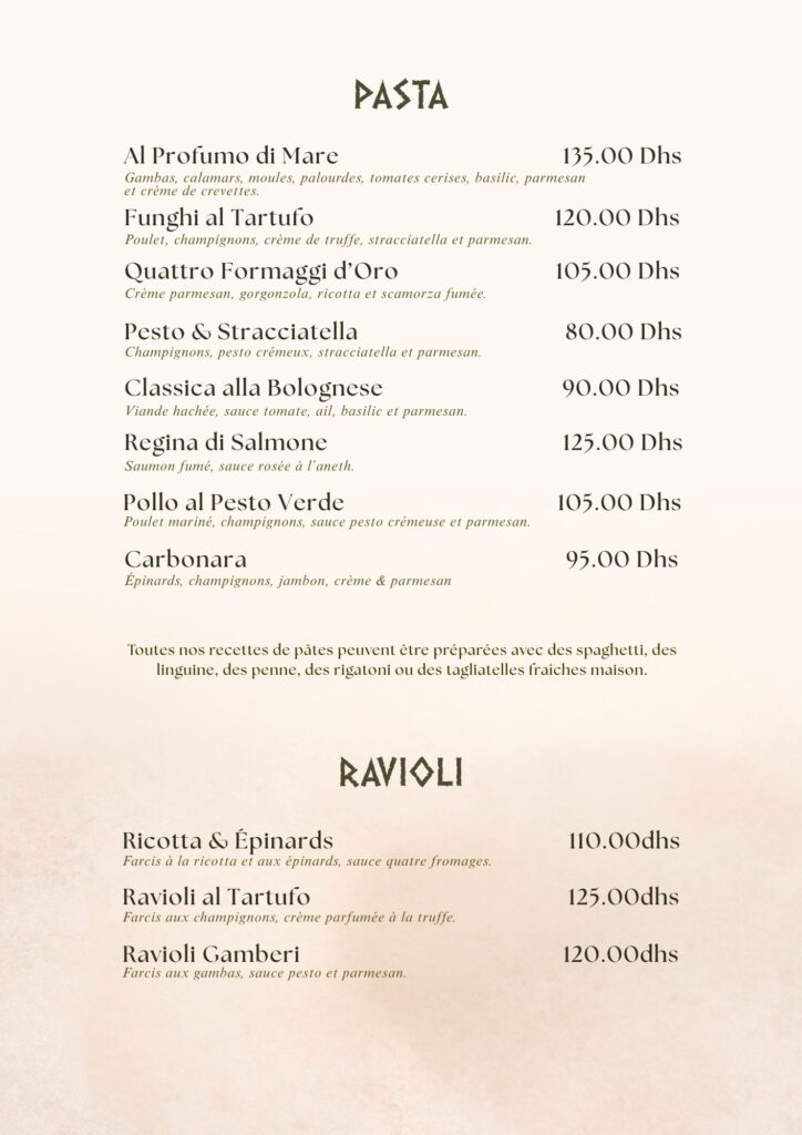 Je peux créer un menu adapté à l'identité de votre restaurant en un temps record - portfolio - 2