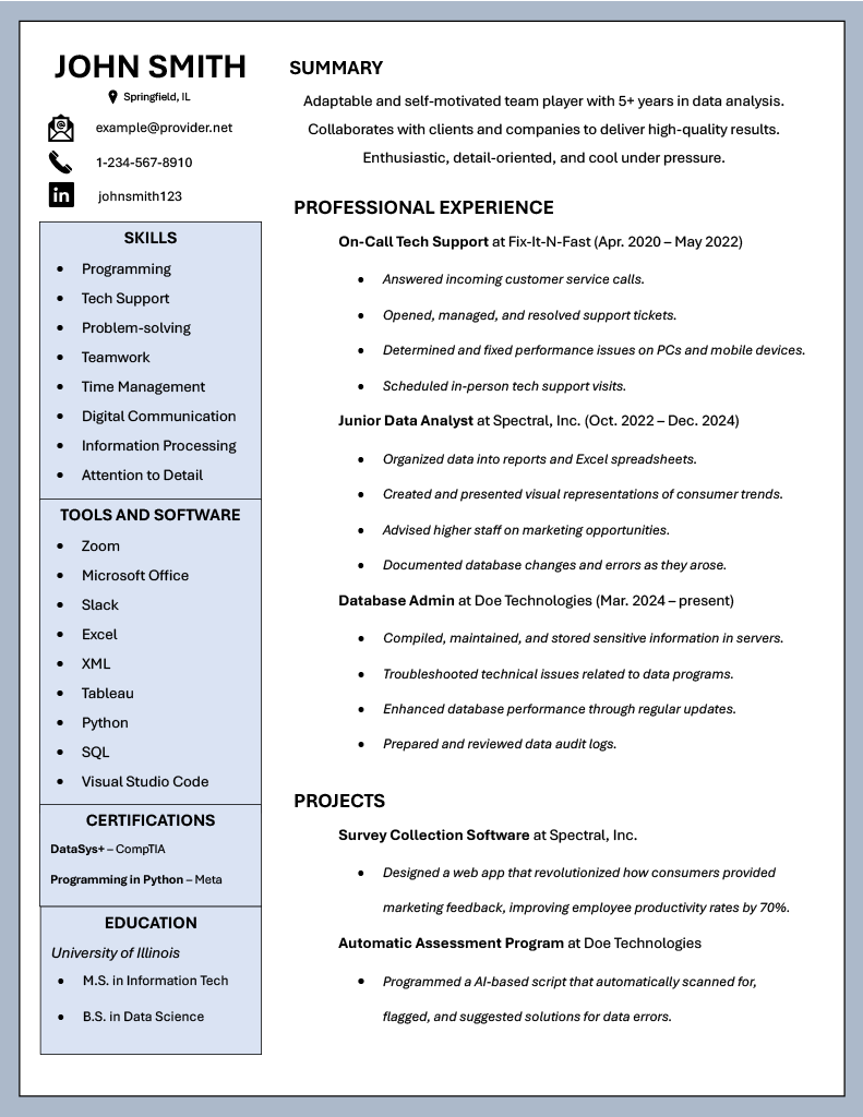 Rédaction de CV/CV - portfolio - 0