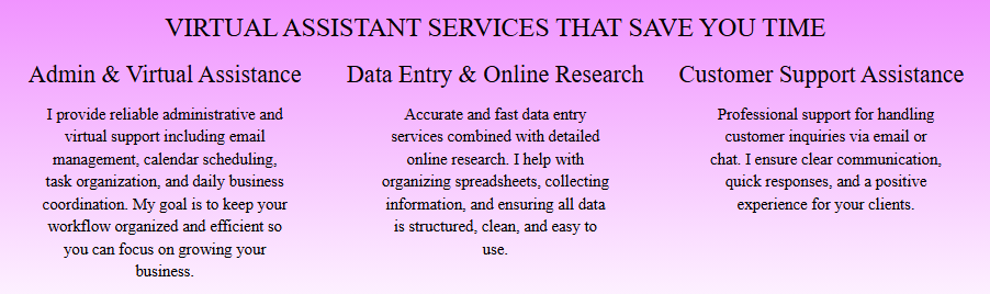 Virtual Assistant – Admin & Organization Support - portfolio - 0