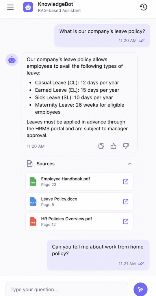 I will build a custom, context-aware AI chatbot for your business using RAG - portfolio - 0
