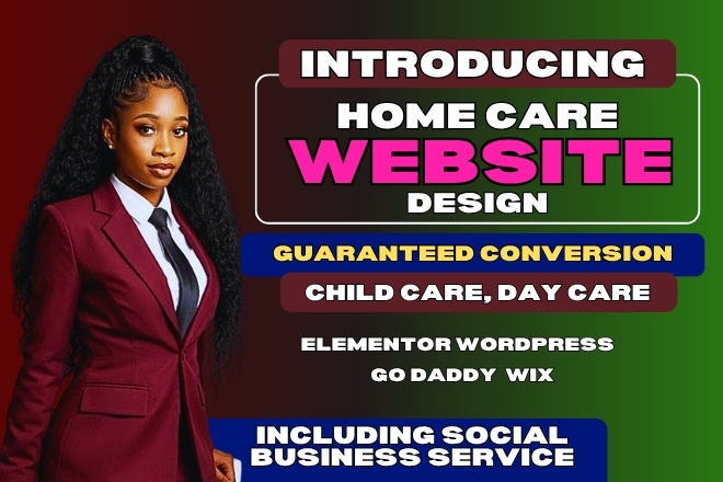 Je vais concevoir un site web de garde à domicile, un site web pour la garde d’enfants, un site pour la garderie - portfolio - 0