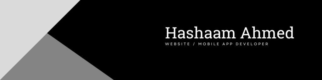 Hashaam Ahmed - cover