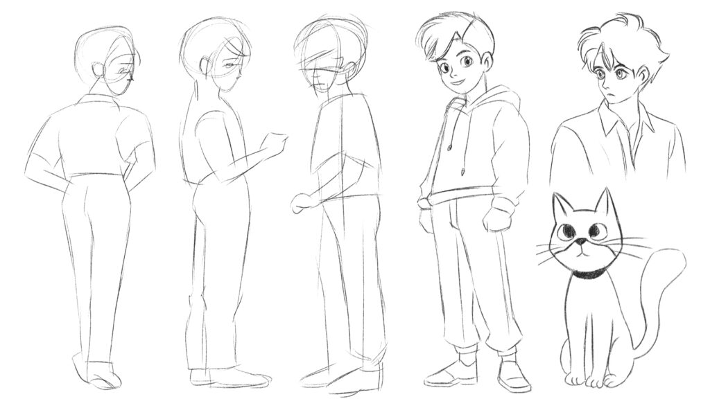Je vais créer le design des personnages - portfolio - 0