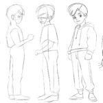 Je vais créer le design des personnages - À distance