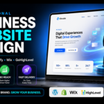 I will build a professional business website using WordPress, Wix, or Shopify