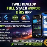 Je vais créer une application mobile personnalisée avec des fonctionnalités full-stack - À distance
