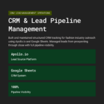 CRM & Lead Pipeline Management - Remote