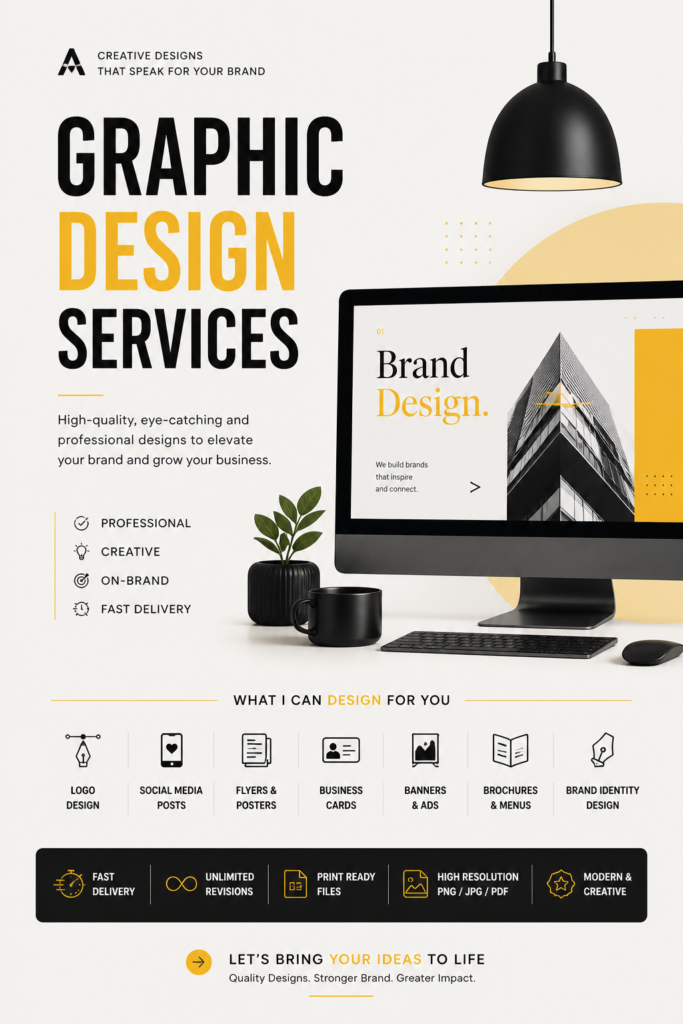 Je créerai des designs graphiques professionnels pour votre entreprise et votre marque - portfolio - 0