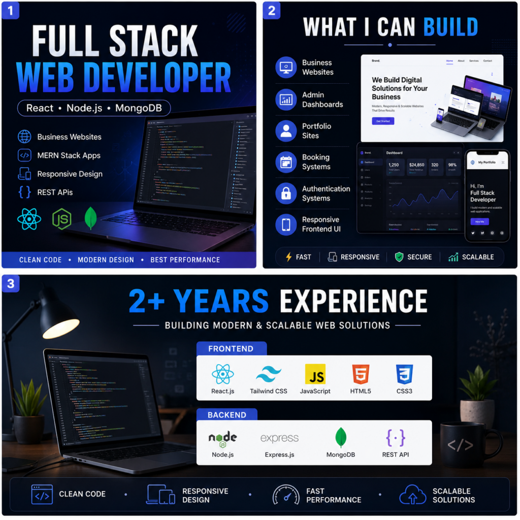 I Build Fast, Responsive & Scalable Full Stack Websites - portfolio - 0