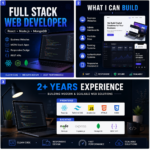 Je crée des sites web full stack rapides, réactifs et évolutifs